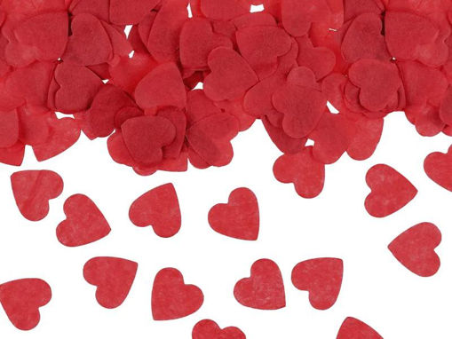 Picture of CONFETTI HEARTS 1.6X1.6CM RED 15 GRAMS
